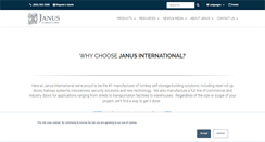 Desktop Screenshot of janusintl.com