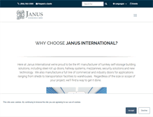 Tablet Screenshot of janusintl.com